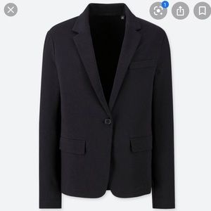 Uniqlo Black Jersey Cut Jacket